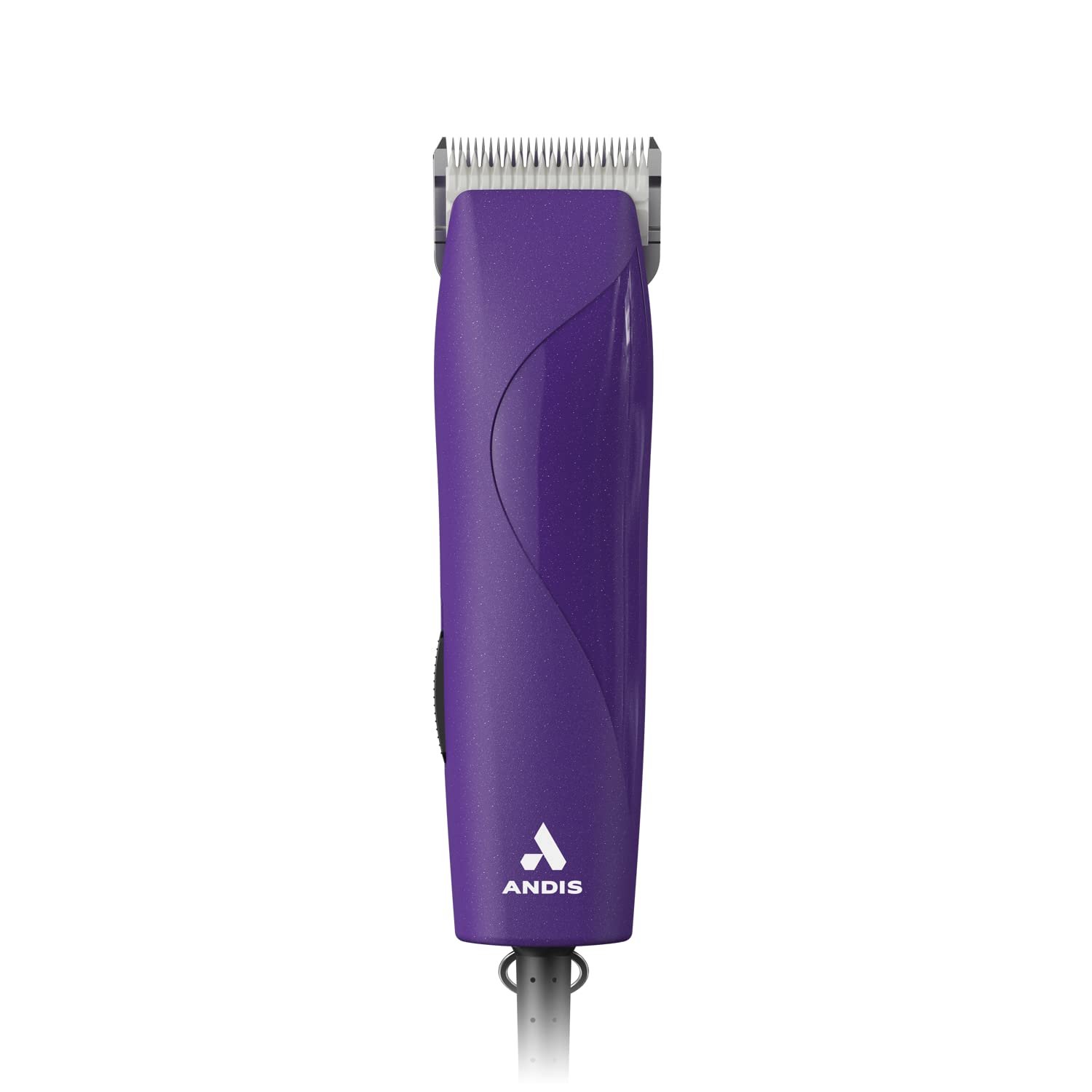 Andis 24820 EasyClip 7-Piece Detachable Ceramic Blade Clipper Kit, Purple | Single-speed quiet comfortable motor, 12ft power cord, dog grooming kit with 4 combs