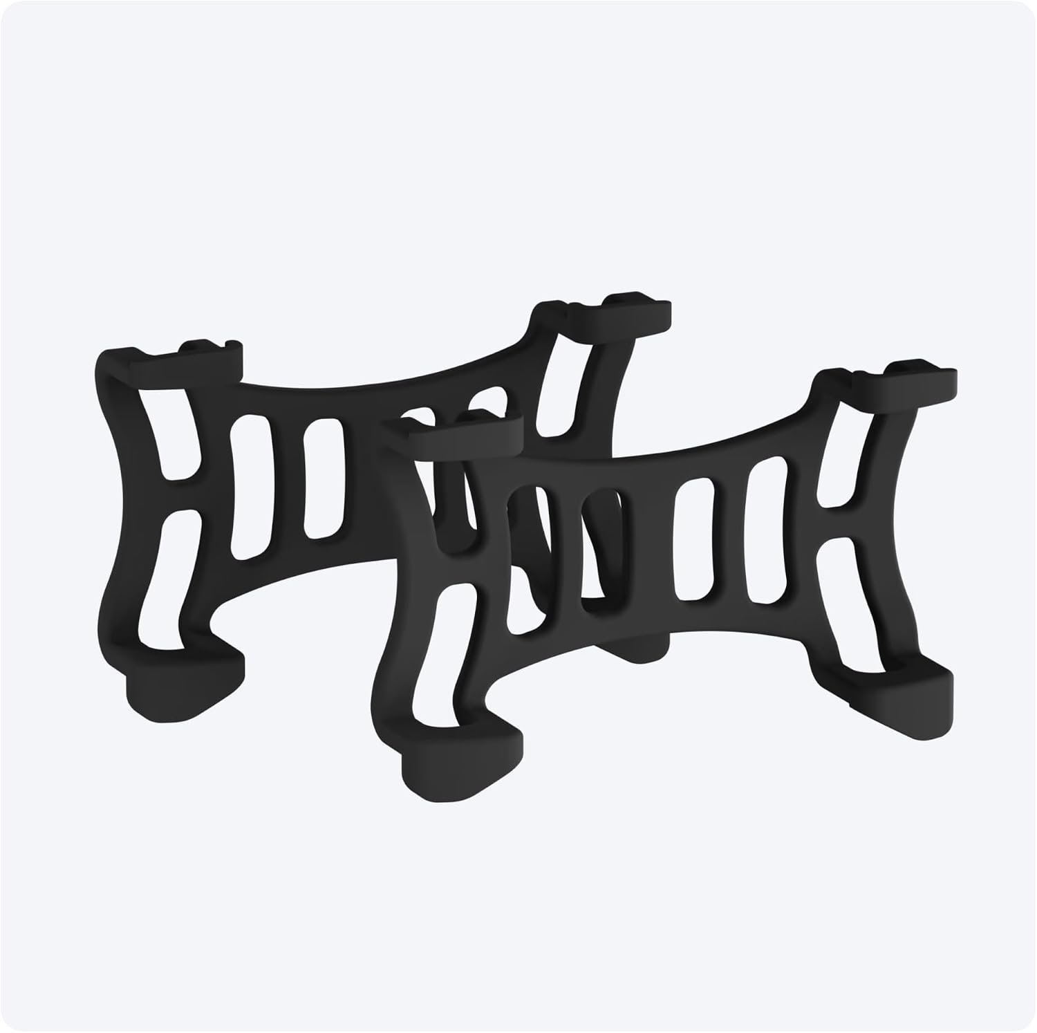 Tractive Rubber Clip Mount x2 for Tractive Dog 6 GPS Tracker (Black)