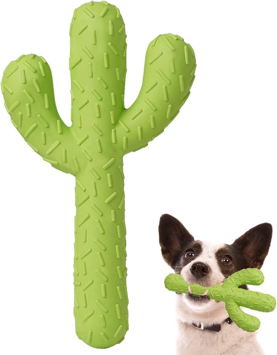MewaJump Dog Chew Toys, Durable Rubber Dog Toys for Aggressive Chewers
