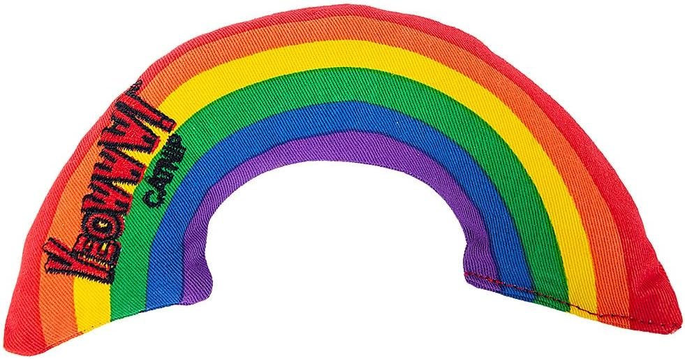 Yeowww! Catnip Rainbow Toy for Cats – Colorful Arch Shape – Durable Cotton Twill – Made in the USA – Stuffed with Organically Grown Catnip