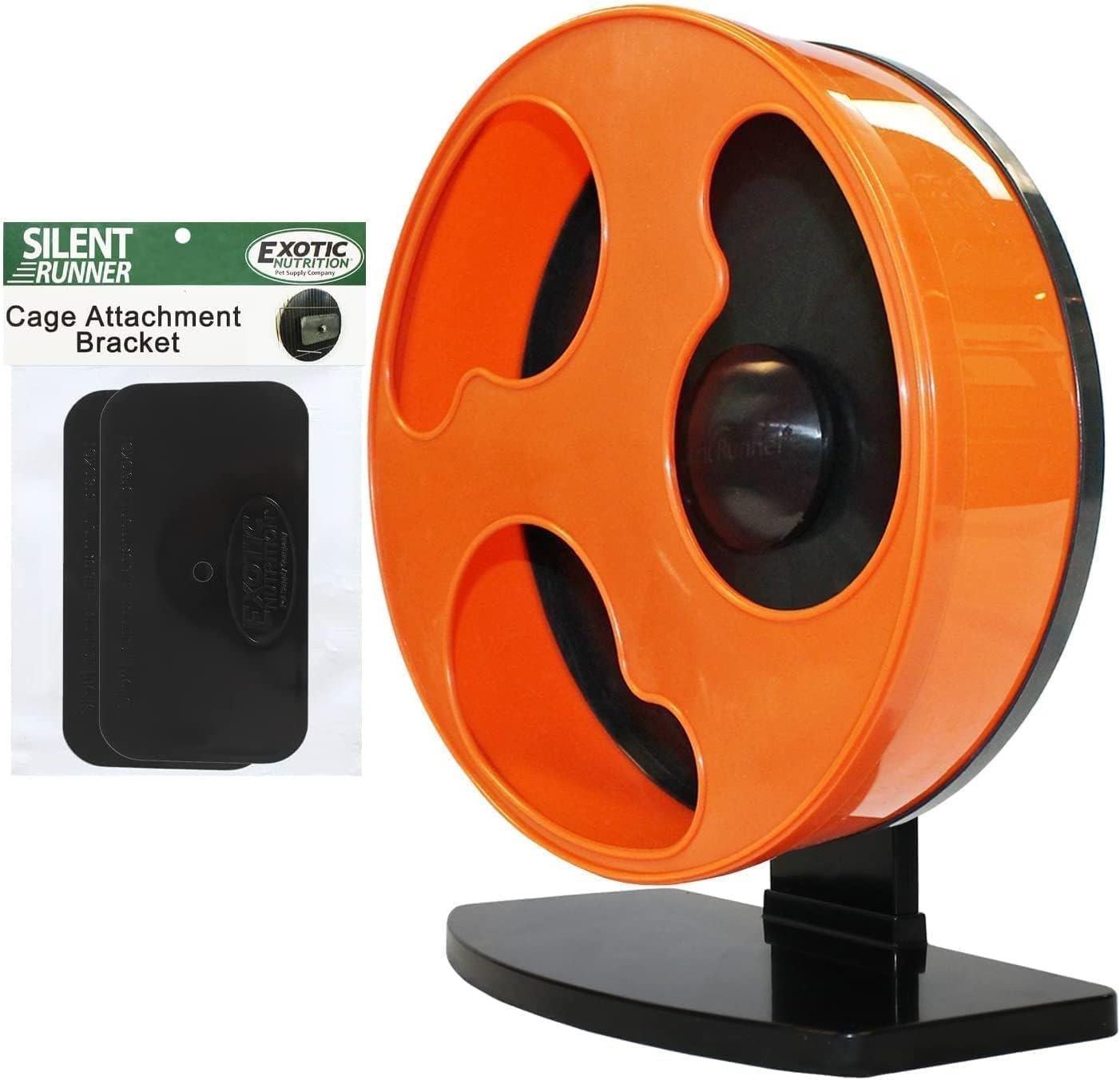 Silent Runner 12″ Regular | Wheel + Cage Attachment | Sugar Gliders, Hamsters, Rats