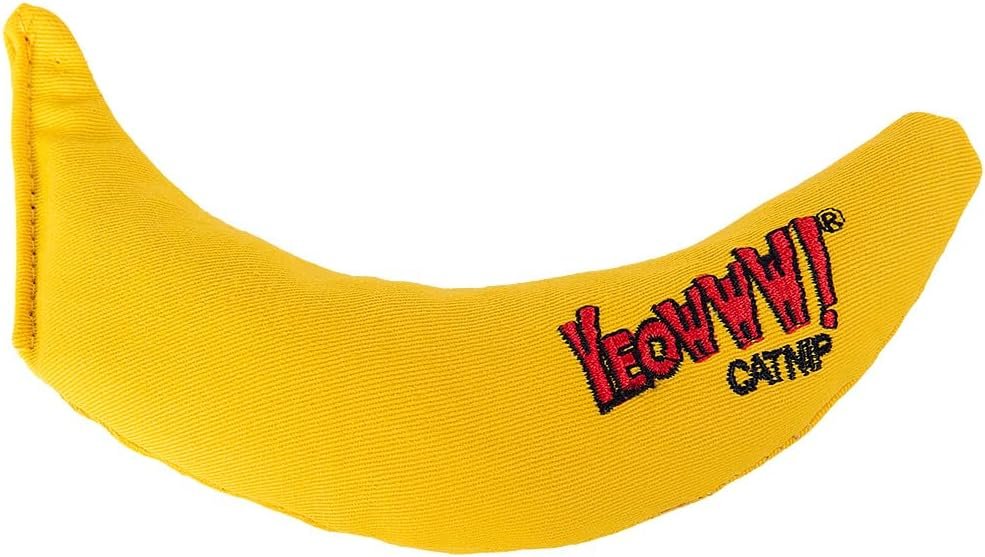 Yeowww! Catnip Chi-CAT-a Banana Toy for Cats – 7 Inches – Durable Cotton Twill – Made in the USA – Stuffed with Organically Grown Catnip