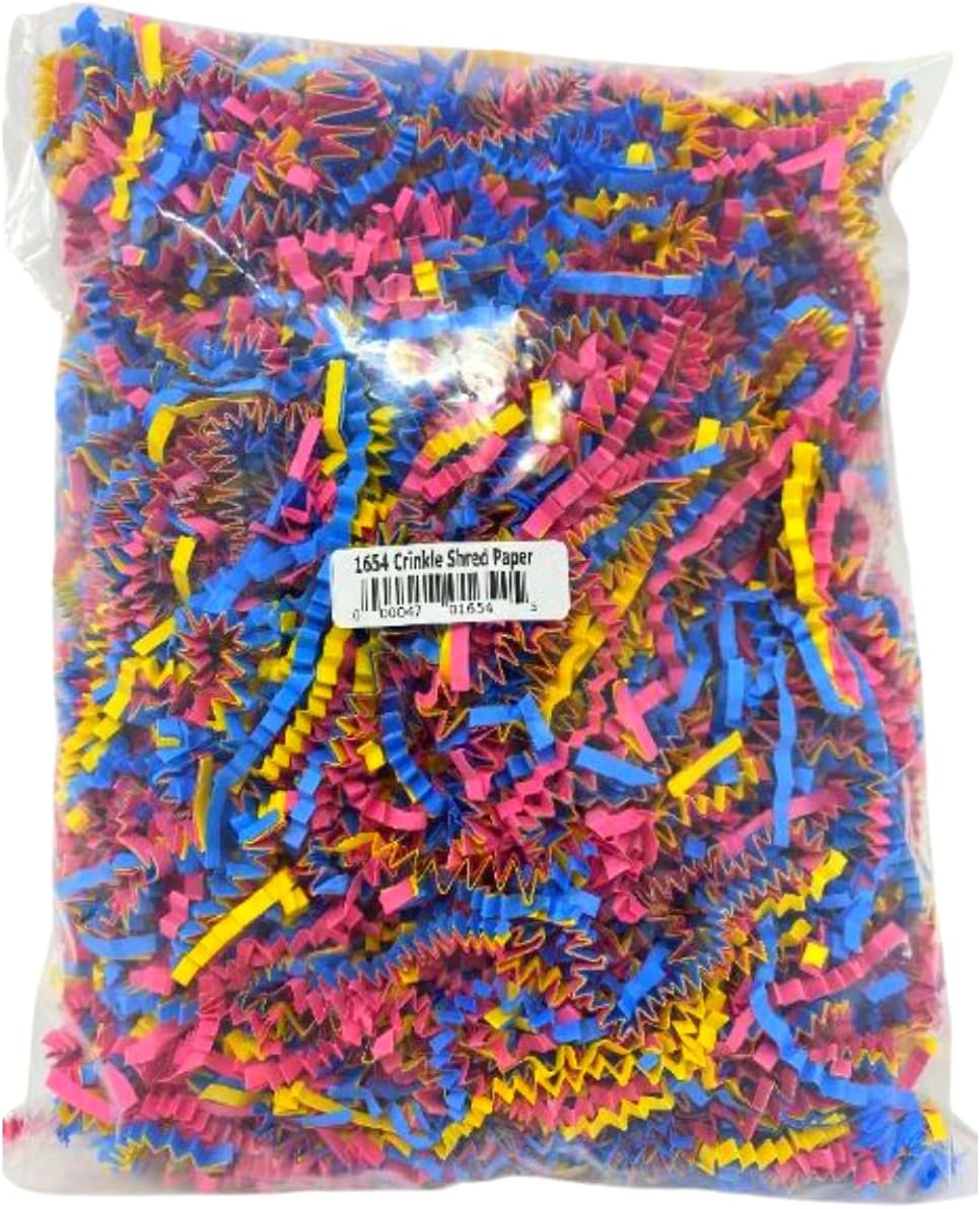 Bonka Bird Toys 1654 Crinkle Shred Paper Multicolored | Foraging Toy, Foot Stuff, For Parrot Budgie Finch