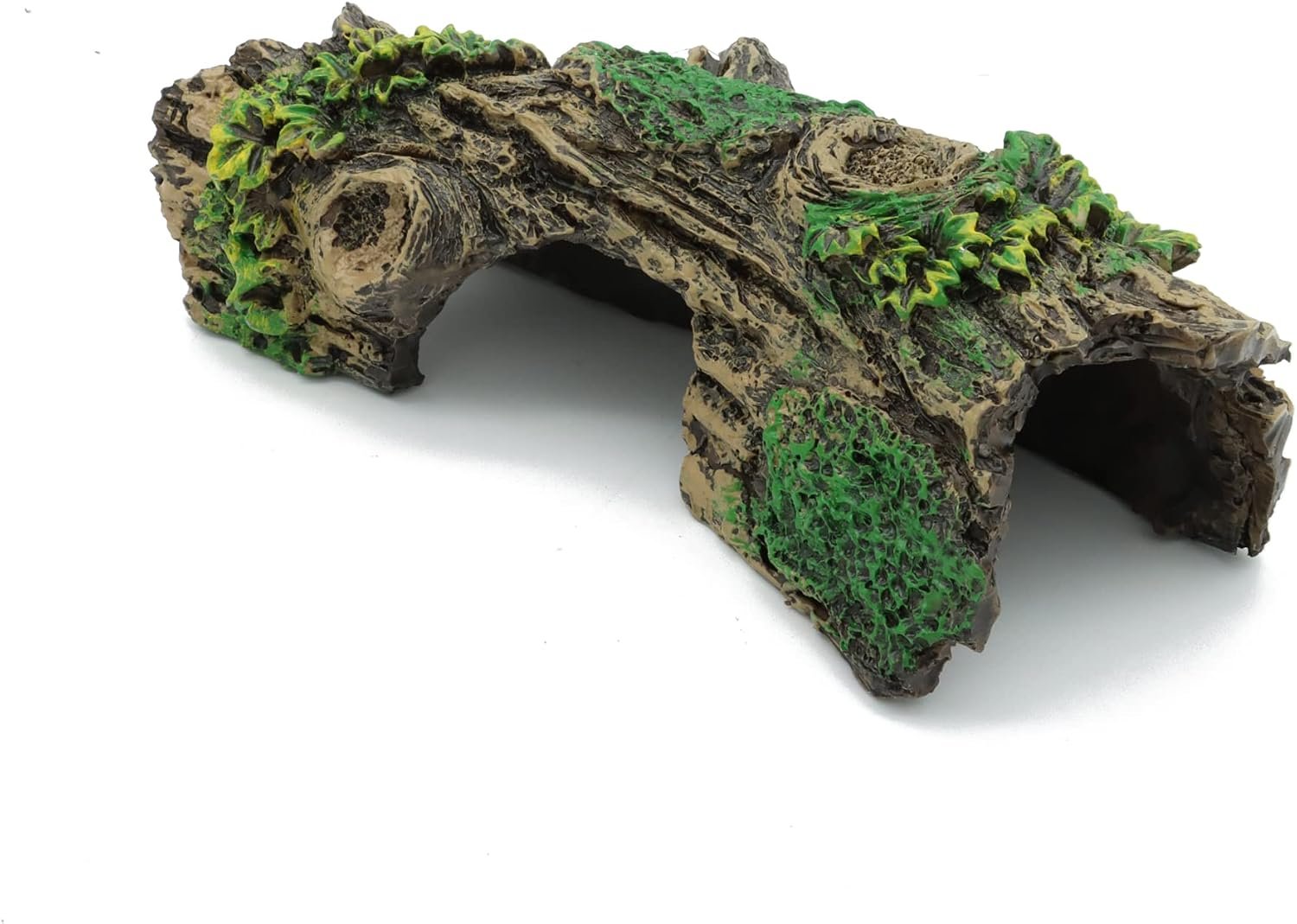 JIH Aquarium Decorations Resin Hollow Tree Trunk Ornament | Bettas House Cave, Wood House Decor for Fish Tank, HS-SP207