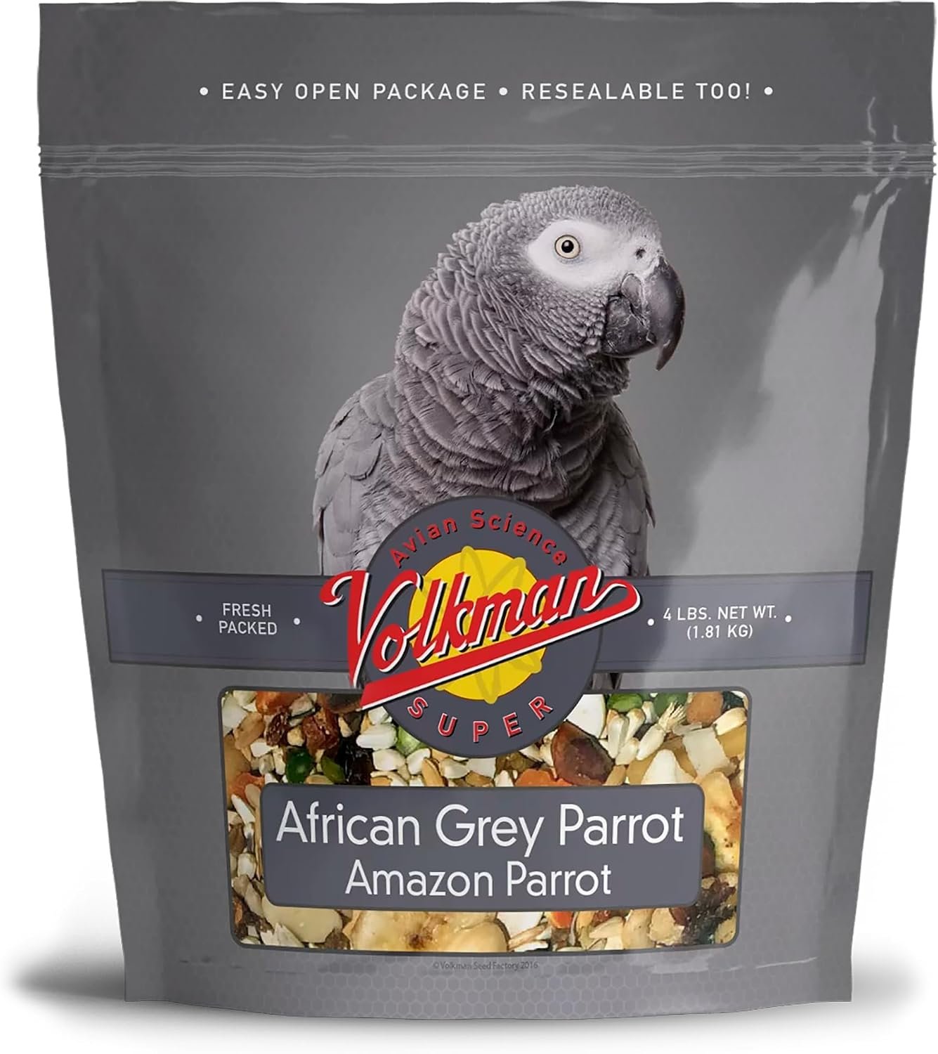 Volkman Avian Science African Grey Bird Food 4lb