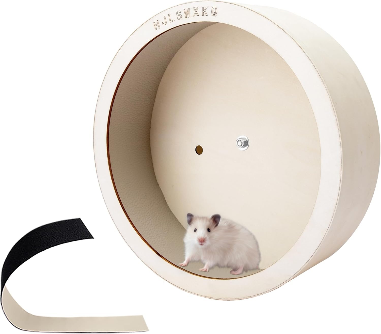 10inch Wall-Mount Silent Hamster Wheel，Removable Washable Track | Wooden Small Animal Exercise Wheel for Gerbil, Mouse, Syrian Hamster（8in）