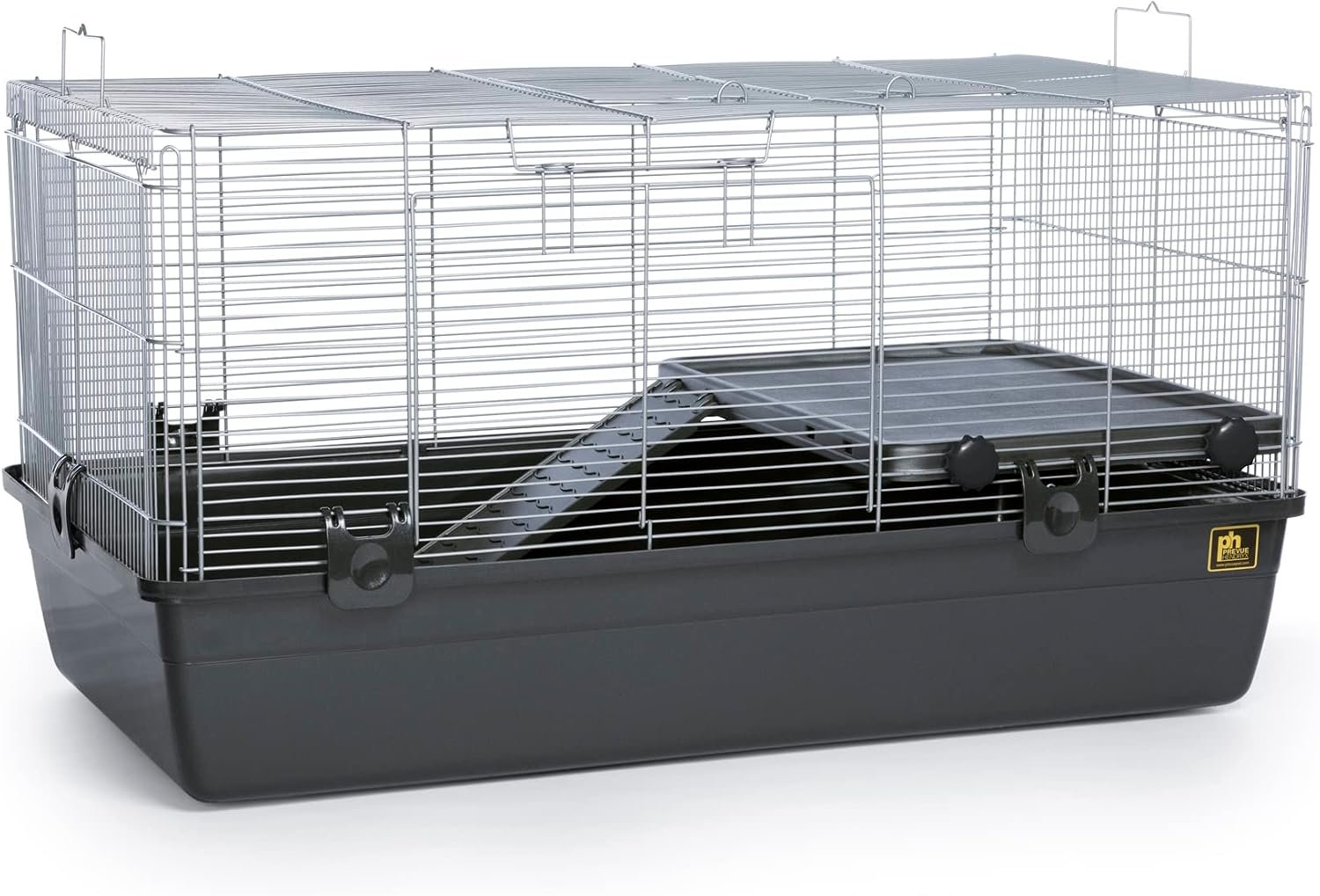 Prevue Pet Products Universal Small Animal Home – Small Animal Cage for Hamsters, Guinea Pigs, Ferrets, Dwarf Rabbits, Rats, Chinchillas, Hedgehogs, Indoor Use, Tight Wire Spacing – Gray
