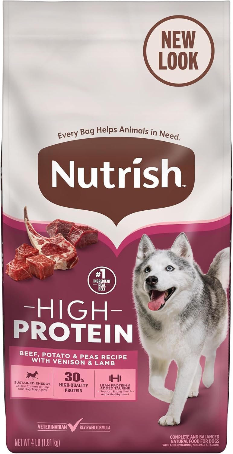 Nutrish High Protein Dry Dog Food, 4 lb. Bag (Rachael Ray)