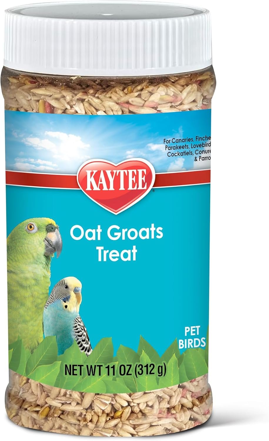 Kaytee Oat Groats Treat Jar- All Pet Birds 11 oz