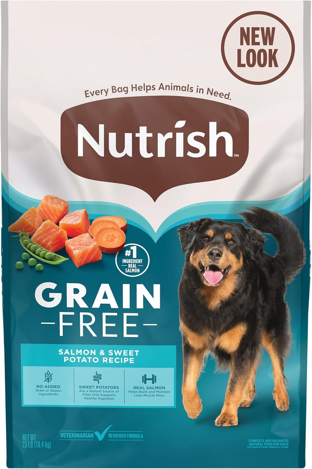 Nutrish Grain Free Salmon Dry Dog Food, 23 lb. Bag (Rachael Ray)