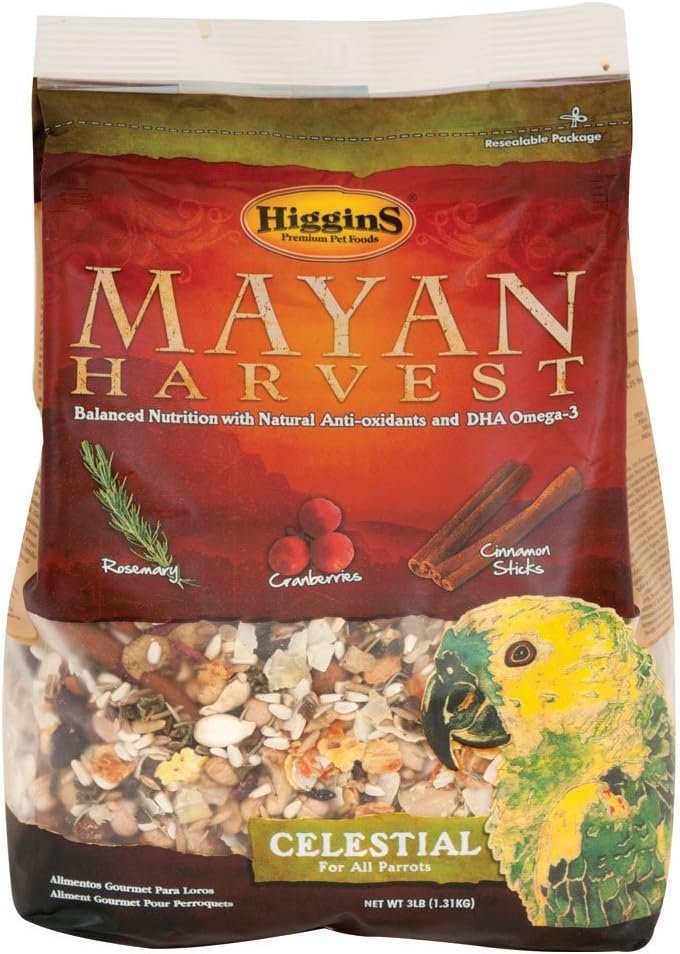 Higgins 466213 Mayan Harvest Celestial For All Parrots – 3 Pound