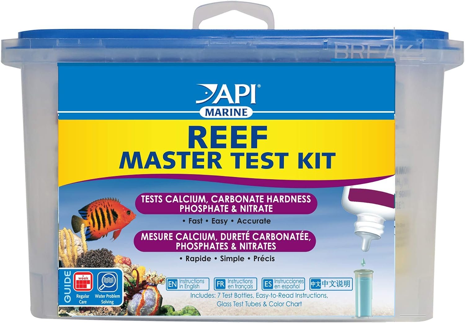API REEF MASTER TEST KIT Reef Aquarium Water Test Kit 1-Count