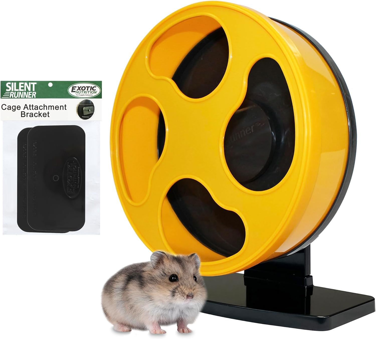 Silent Runner Wheel – 9″ Regular – Exercise Wheel (Yellow)