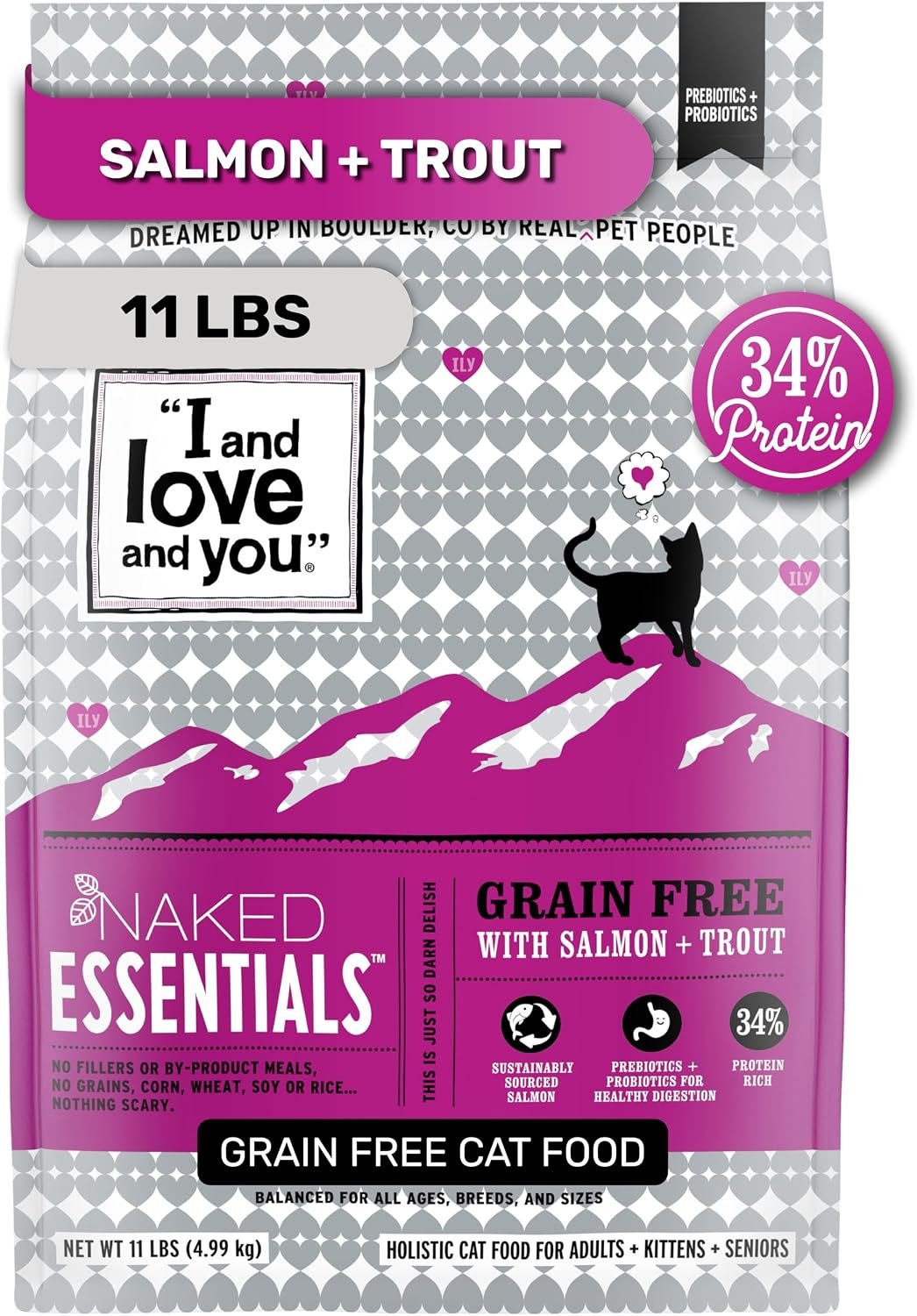 I AND LOVE AND YOU Naked Essentials Dry Cat Food, Salmon & Trout | 11lb