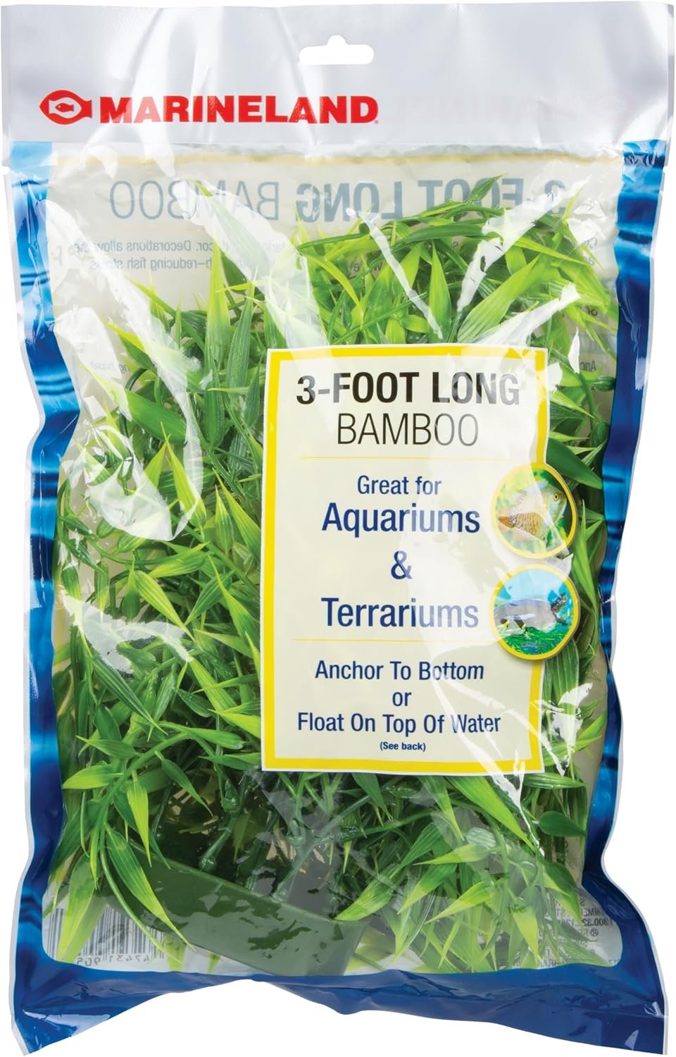Marineland Bamboo 3 Feet, Décor For Aquariums and Terrariums