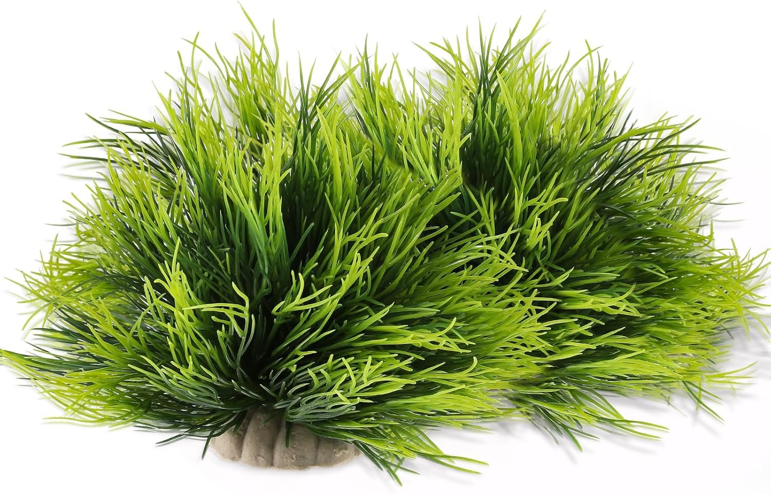 2pcs Aquarium Plants Decorations Artificial Fish Tank Plants Plastic Fish Tank Accessories Green Natural Style Aquarium Plants