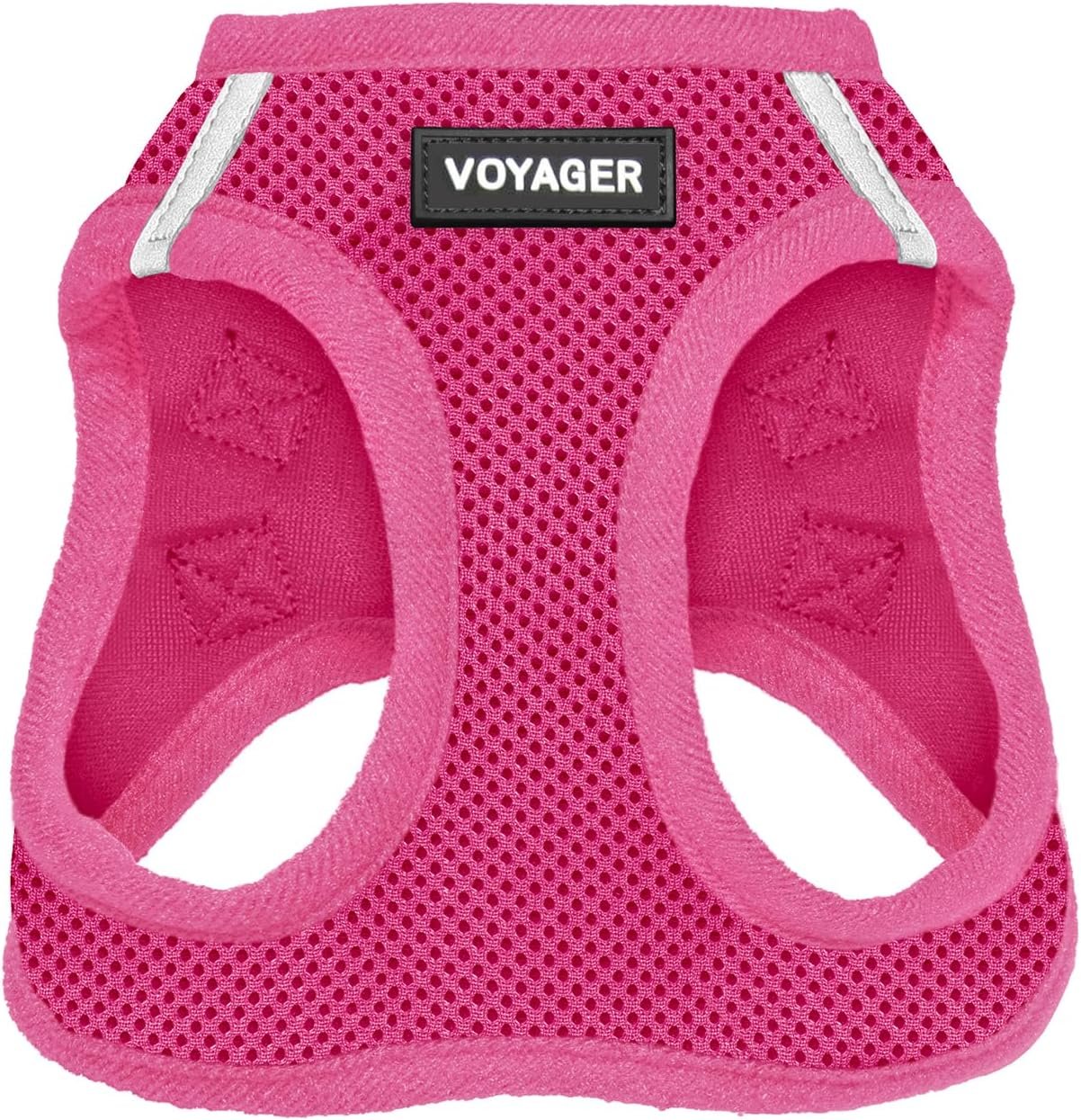 Voyager Step-in Air Dog Vest Harness – Fuchsia, Large | 18- 20.5″ in Chest, Reflective Bands, All Weather Breathable Air Mesh, Cats Compatible, Lightweight, Fast Drying
