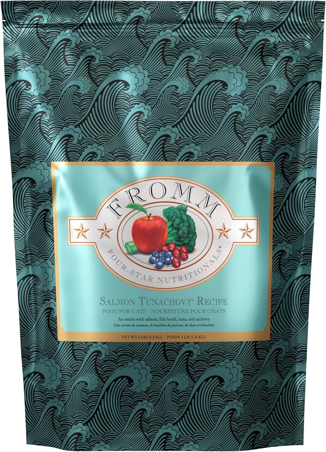 Fromm Four-Star Nutritionals Grain-Free Salmon Tunachovy Dry Cat Food (4 lb)