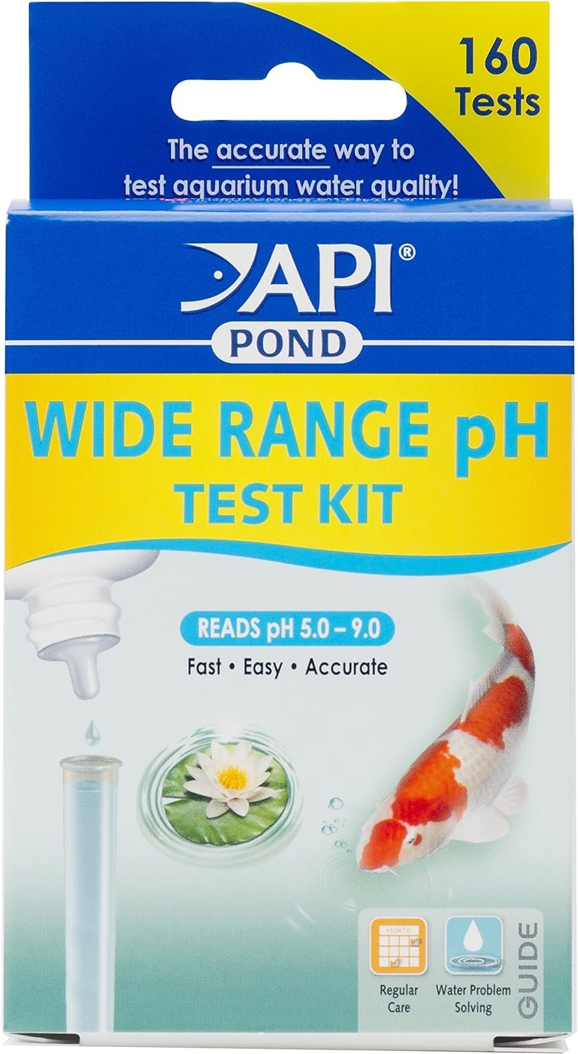 API POND WIDE RANGE pH TEST KIT 160-Test Pond Water Test Kit