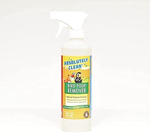 Absolutely Clean Amazing Bird Poop Cleaner Spray – Just Spray/Wipe – Safely & Easily Removes Bird Messes – Use Indoor/Outdoor – Made in The USA