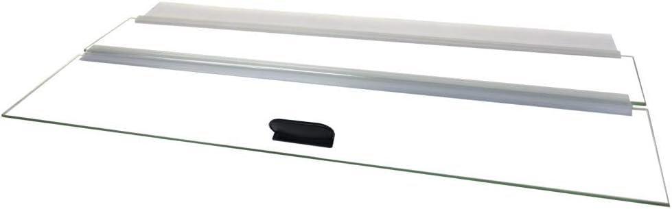 H2Pro 24″ Glass Canopy for 15/20/ 55-Gallon Aquarium Fish Tank (23.07 x 11.69 x 0.16in)