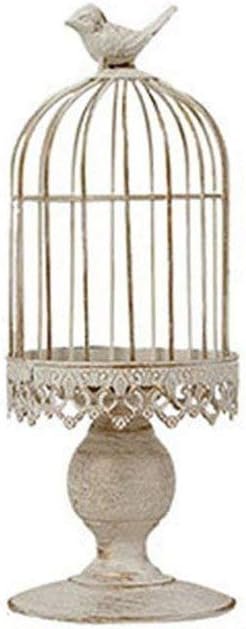 WEISIPU Vintage Wrought Iron Decoration Birdcage Candle Holders, Wedding & Birthday Supplies (Small)