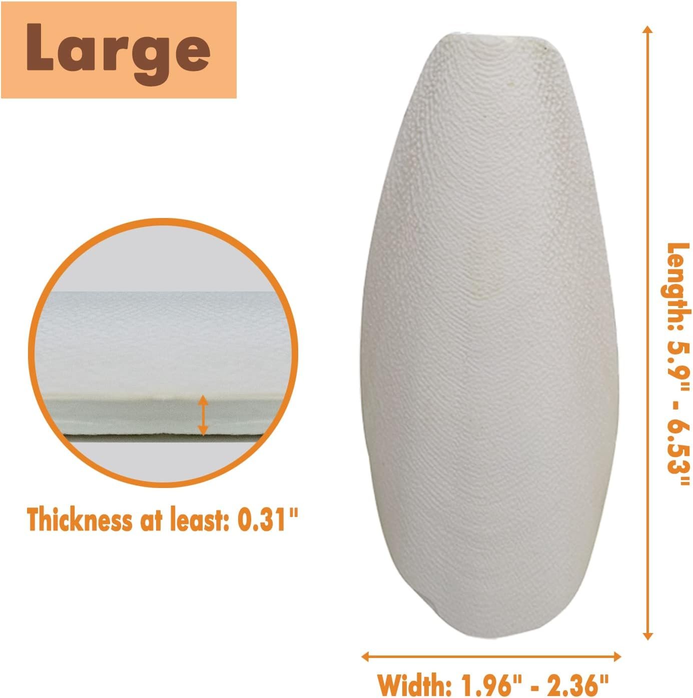 5.9″-6.53″ Large Bird Cuttlebone for Parakeets, Cuddle Bone with Plastic Holder, Cuttlefish Bone for Sharp Beaks, Natural Birds Calcium Suitable for Parrots Cockatiels Budgie, 2pcs | Cuttlefish Bone for Sharp Beaks, Natural Birds Calcium for Parrots Cockatiels Budgie