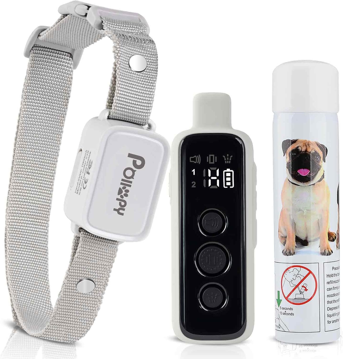Citronella Dog Collar with Remote, Safer 3 Modes Spray/Vibration/Beep | Humane Dog Training No Shock Citronella Bark Collar, Rechargeable 1000ft Range Spray Dog Collar -Only Works With Remote