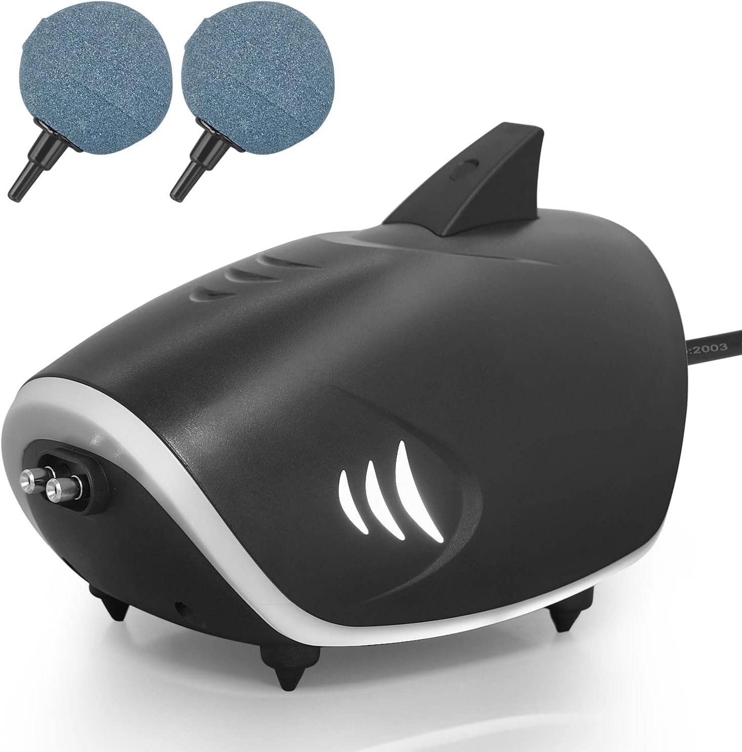 HITOP 6W Silent Aquarium Air Pump – 160GPH Large Air Volume Fish Aerator, Adjustable Oxygen Pump for Fish Tank up to 300 Gallon