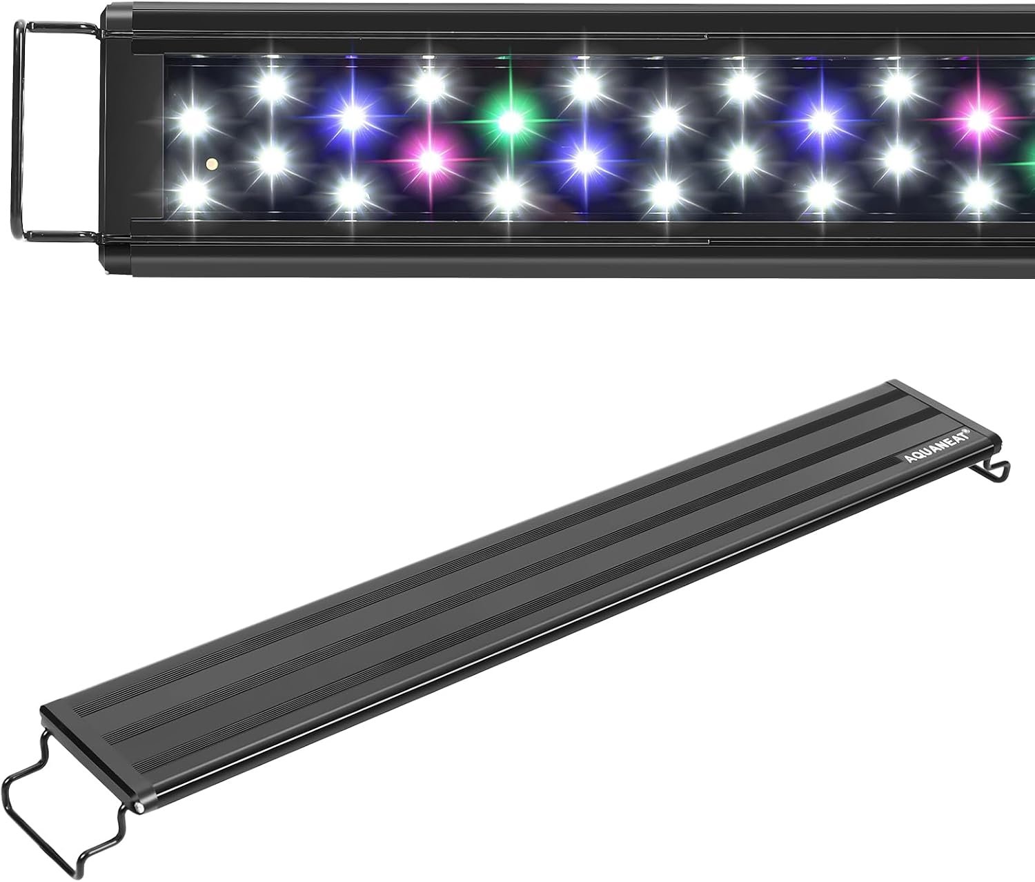 AQUANEAT LED Aquarium Light Full Spectrum 17 Inch Light Body with Extendable Brackets for 18 Inch to 24 Inch Fish Tank Light Fresh Water