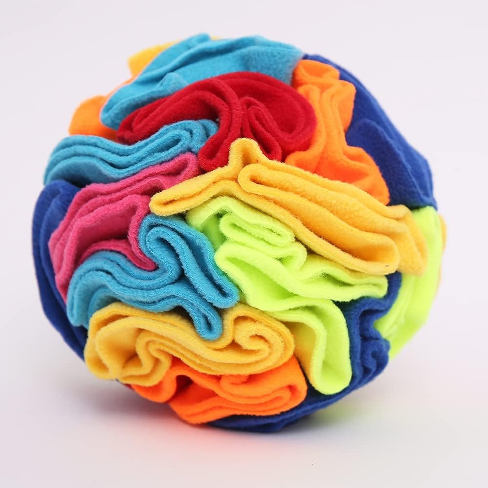 Ablechien Snuffle Ball – Snuffle Ball for Small Dogs, Interactive Dog Toys to Keep Them Busy, Puppy Dog Puzzle Toy with Storage Bag Machine Washable
