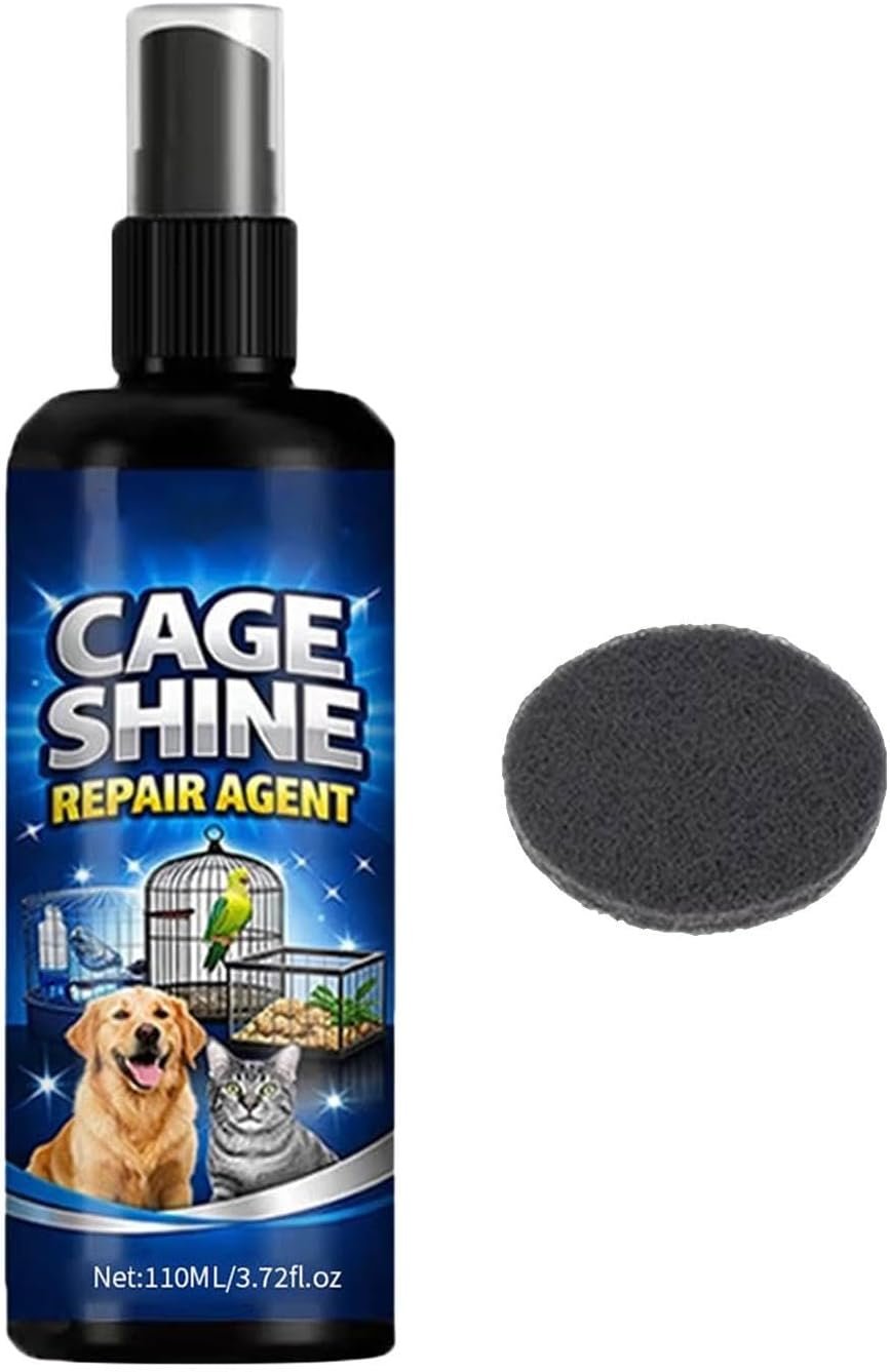 Bird Cage Cleaning Spray 110ml Droppings Breakdown Solution | Pet Bird Cage Odor Eliminator for Professionals Enthusiasts Keepers Adults Animal Lovers Breeding Season