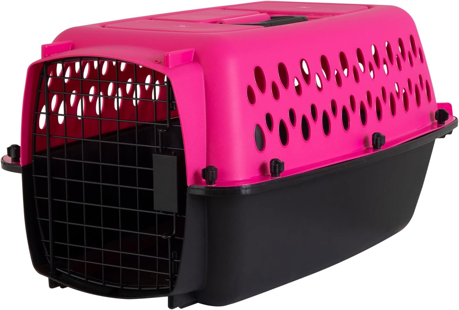 Petmate Pet Porter Fashion Dog Kennel 23″, Hot Pink, for Pets up to 15lbs, Made in USA