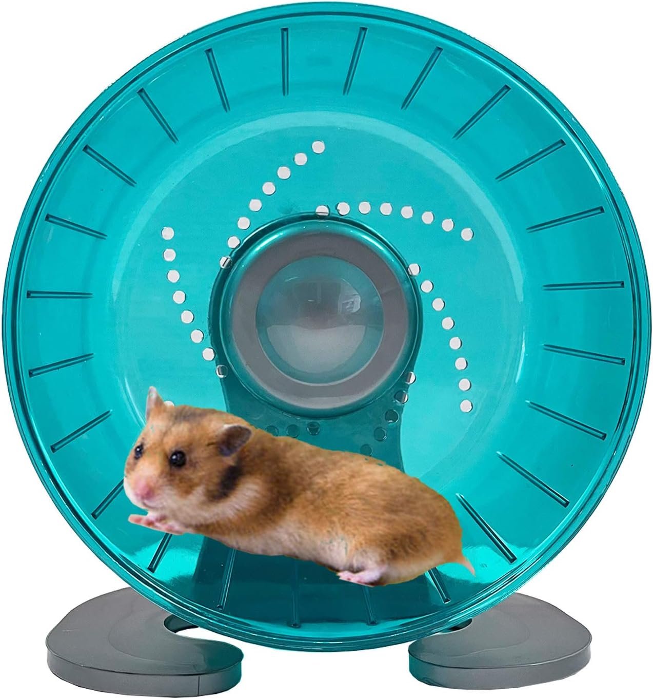 Hamster Exercise Wheel, Silent Spinner Hamster Running Wheels, Diameter 6.7 inch, Green