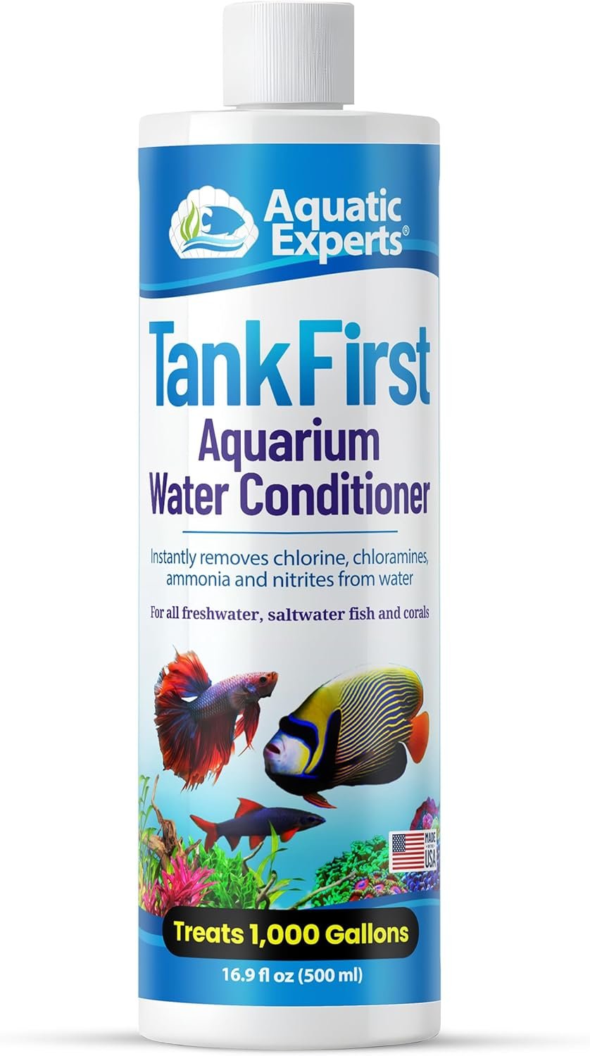 TankFirst Complete Aquarium Water Conditioner – Fish Water Conditioner, Instantly Removes Chlorine, Chloramines, and detoxifies Ammonia from Fish Tank (TankFirst Regular, 500 ml)