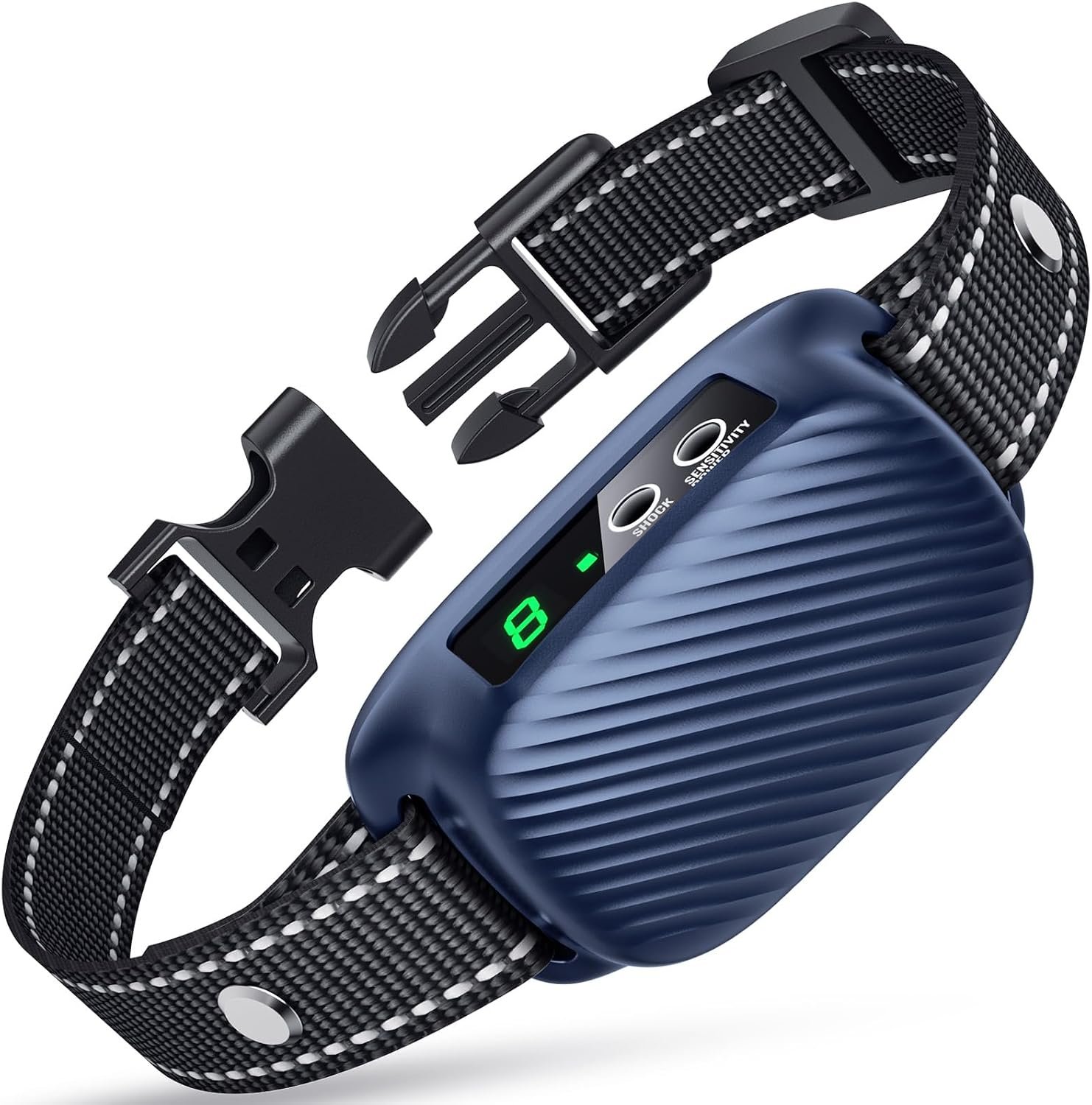 Dog Bark Collar, Automatic Bark Collar with 8 Sensitivity Levels,Smart Waterproof No Bark Collar with Beep Vibration Modes, Rechargeable Anti Barking Collars for Large Medium Dogs-K04