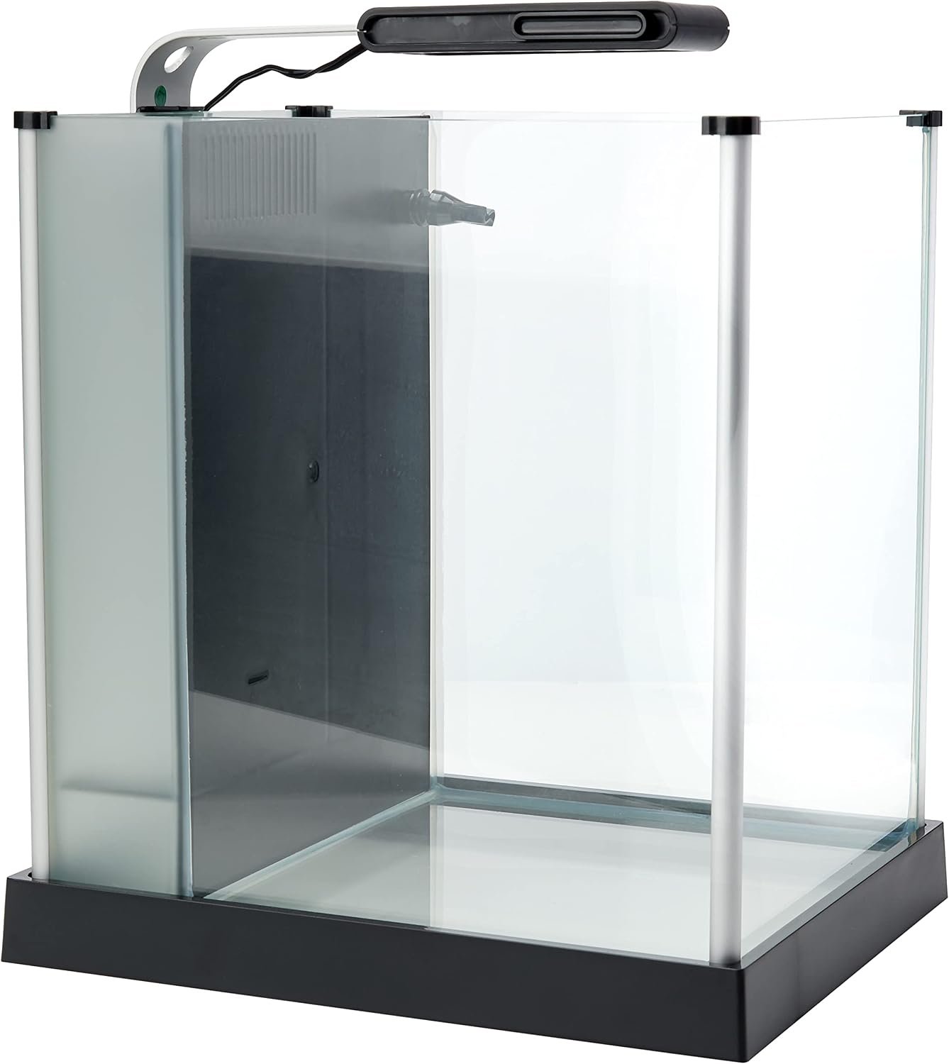 Fluval SPEC Freshwater Aquarium Kit, Aquarium with LED Lighting and 3-Stage Filtration, 2.6 Gallon, Black | Aquarium with LED Lighting and 3-Stage Filtration