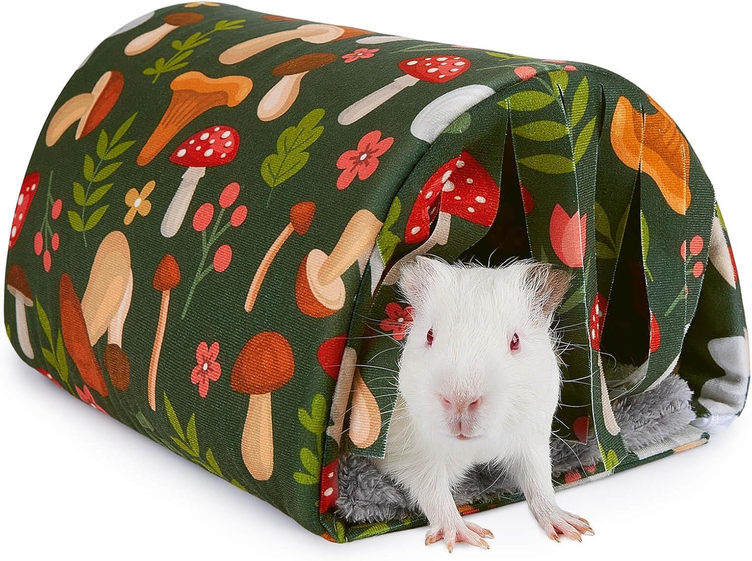 Unicorn Catcher Washable Guinea Pig Tunnel with Curtains for Small Animals | Cozy Small Pet Hideout Featuring Curtains For Privacy Ideal For Hamsters, Chinchillas And Bunnies To Rest And Play