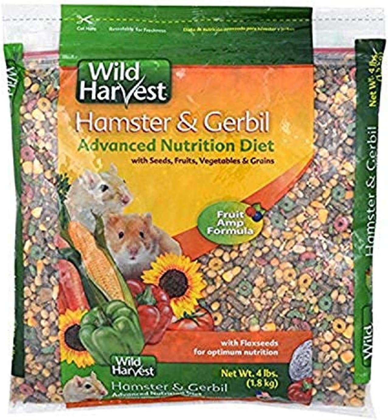 Wild Harvest Hamster And Gerbil Advanced Nutrition Diet, 4-Pound, Multicolor, One Size (E1950W), 4 pounds
