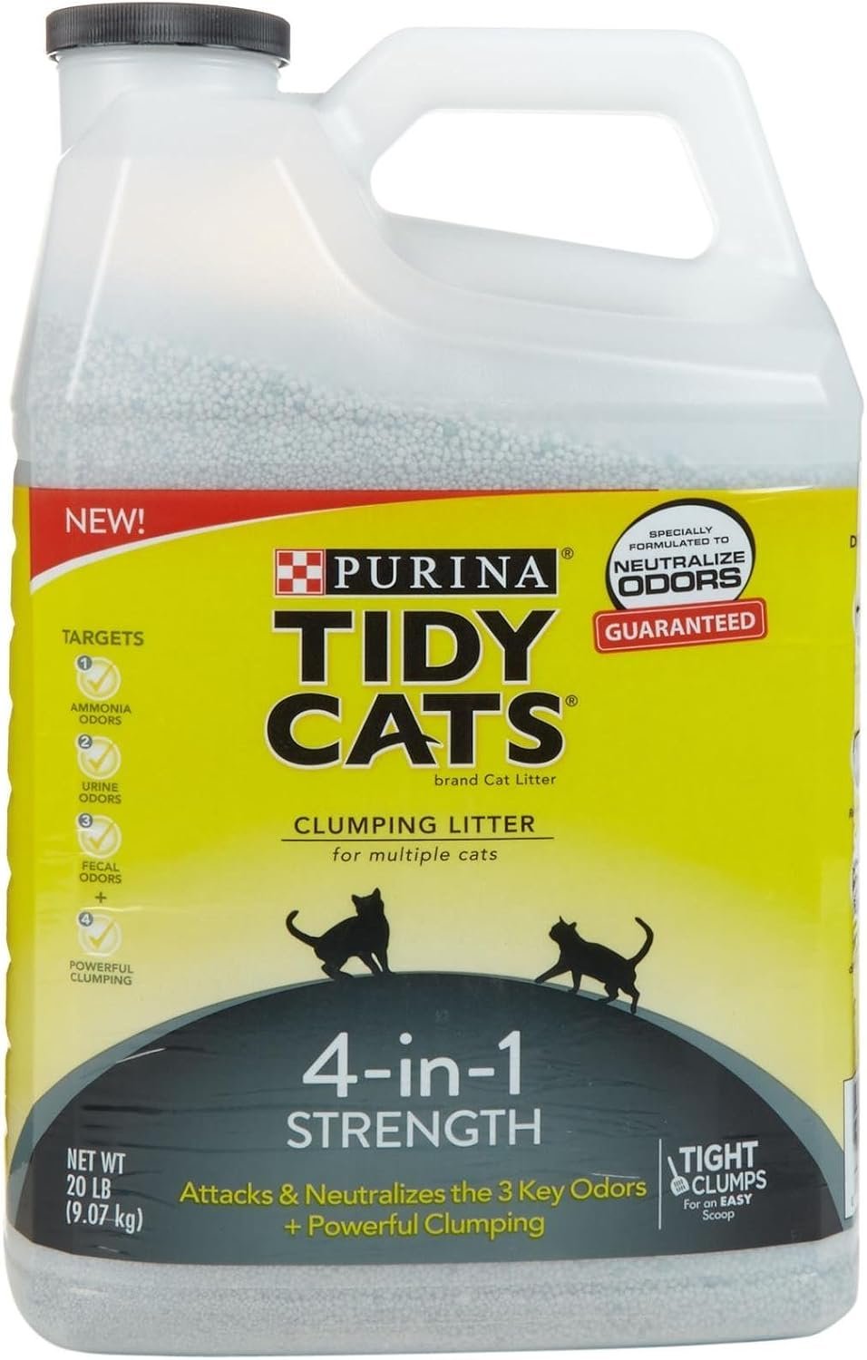 Purina Tidy Cats 4-in-1 Strength Clumping Cat Litter – 20 lb. Jug