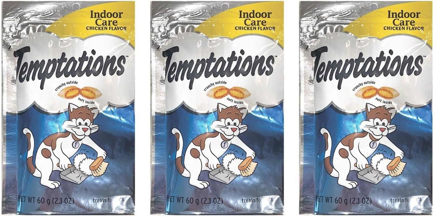 Temptations Indoor Care, Chicken (Pack Of 3)