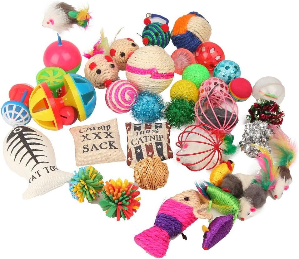 Fashion’s Talk Cat Toys Variety Pack for Kitty 20 Pieces