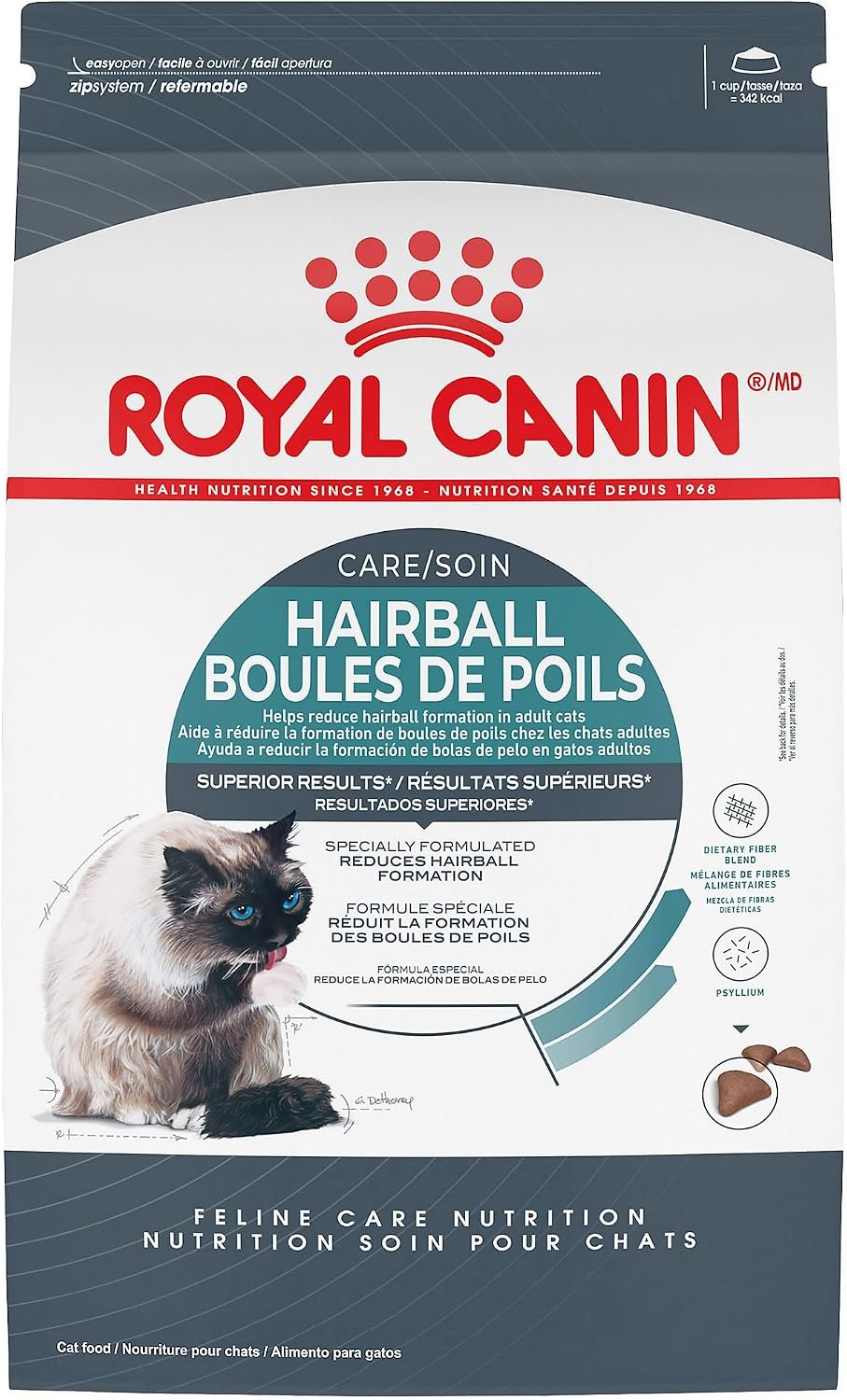 Royal Canin Feline Care Nutrition Hairball Care Adult Dry Cat Food, 6 lb Bag
