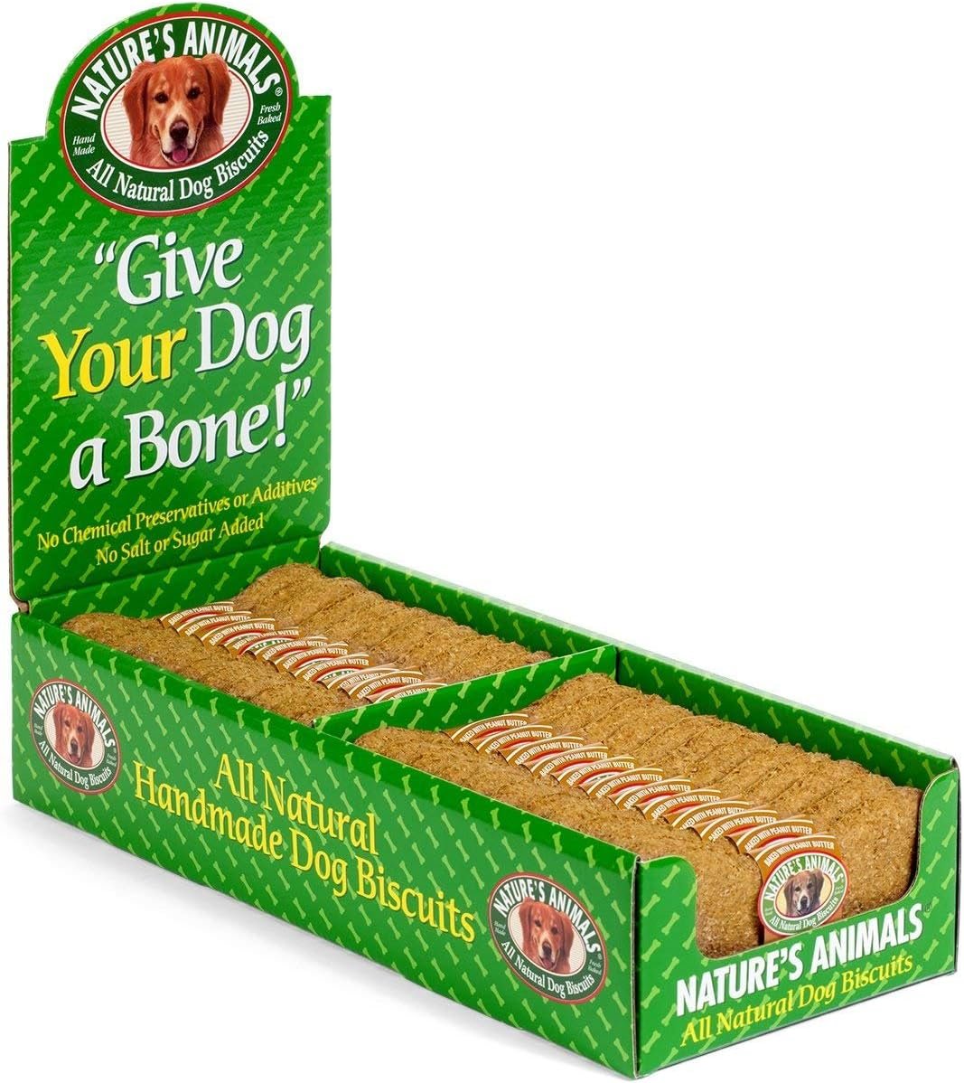 Nature’s Animals Original Bakery Biscuits, All Natural Dog Treats, 24 Count