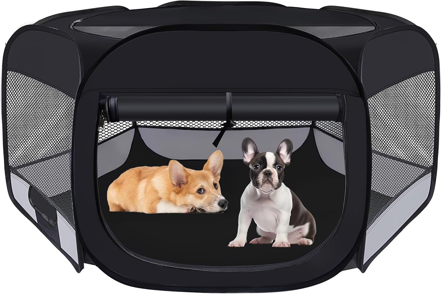 Dog Cat Playpen, Pet Puppy Playpen, Puppy Dog Play Pen for Indoors(Grey, S) | Portable Dog Playpen, Puppy Dog Cat Play Pen for Indoors Kitten Playpen, Collapsible Small Cats Crate Cage for Small Dogs