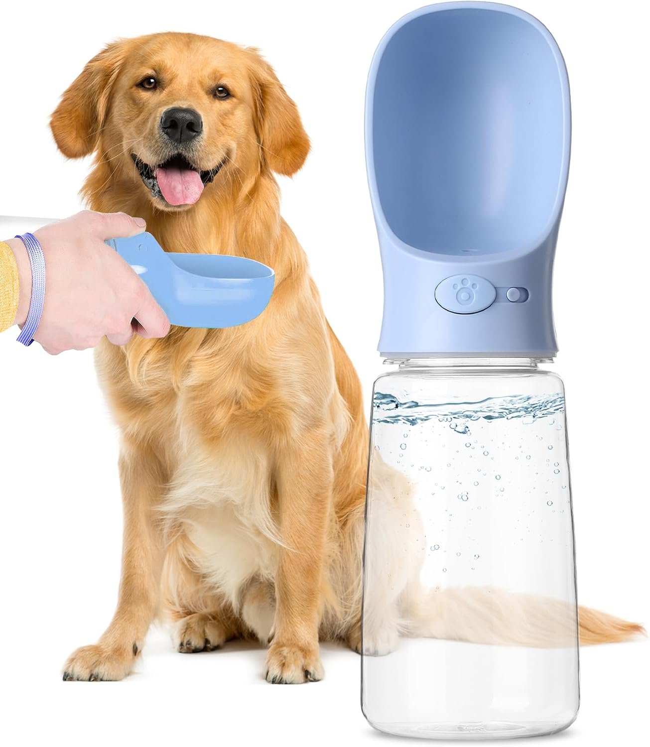 Mr. Pen- Portable Dog Water Bottle, 19 oz, Large | Leak Proof Puppy Water Dispenser with Drinking Feeder for Pets, Outdoor Walking, Hiking, Travel, Not Dishwasher Safe