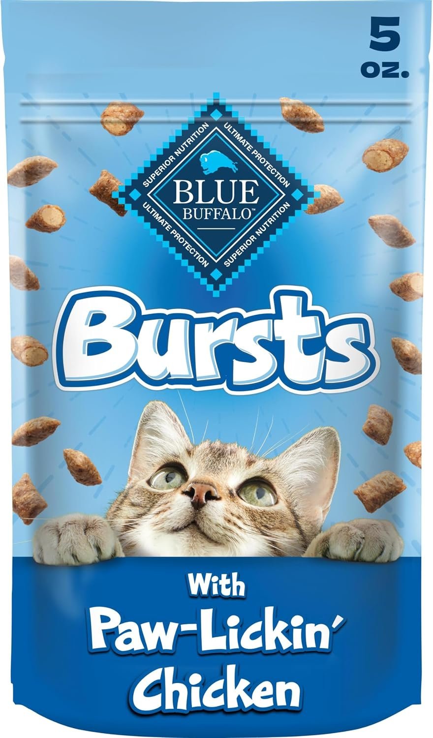 Blue Buffalo Bursts Chicken Crunchy & Creamy Cat Treats, 5 oz