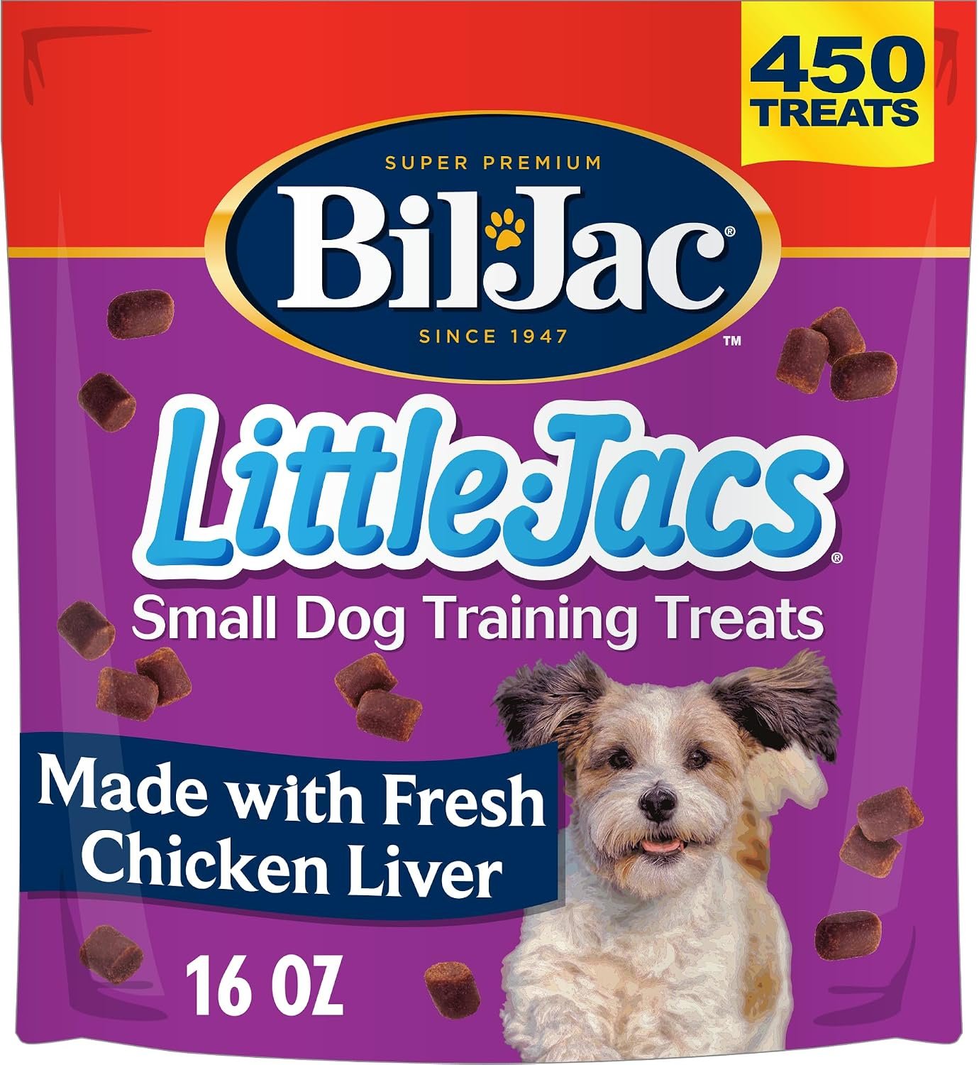 Bil-Jac Little-Jacs Soft Dog Training Treats with Chicken Liver | 16 oz