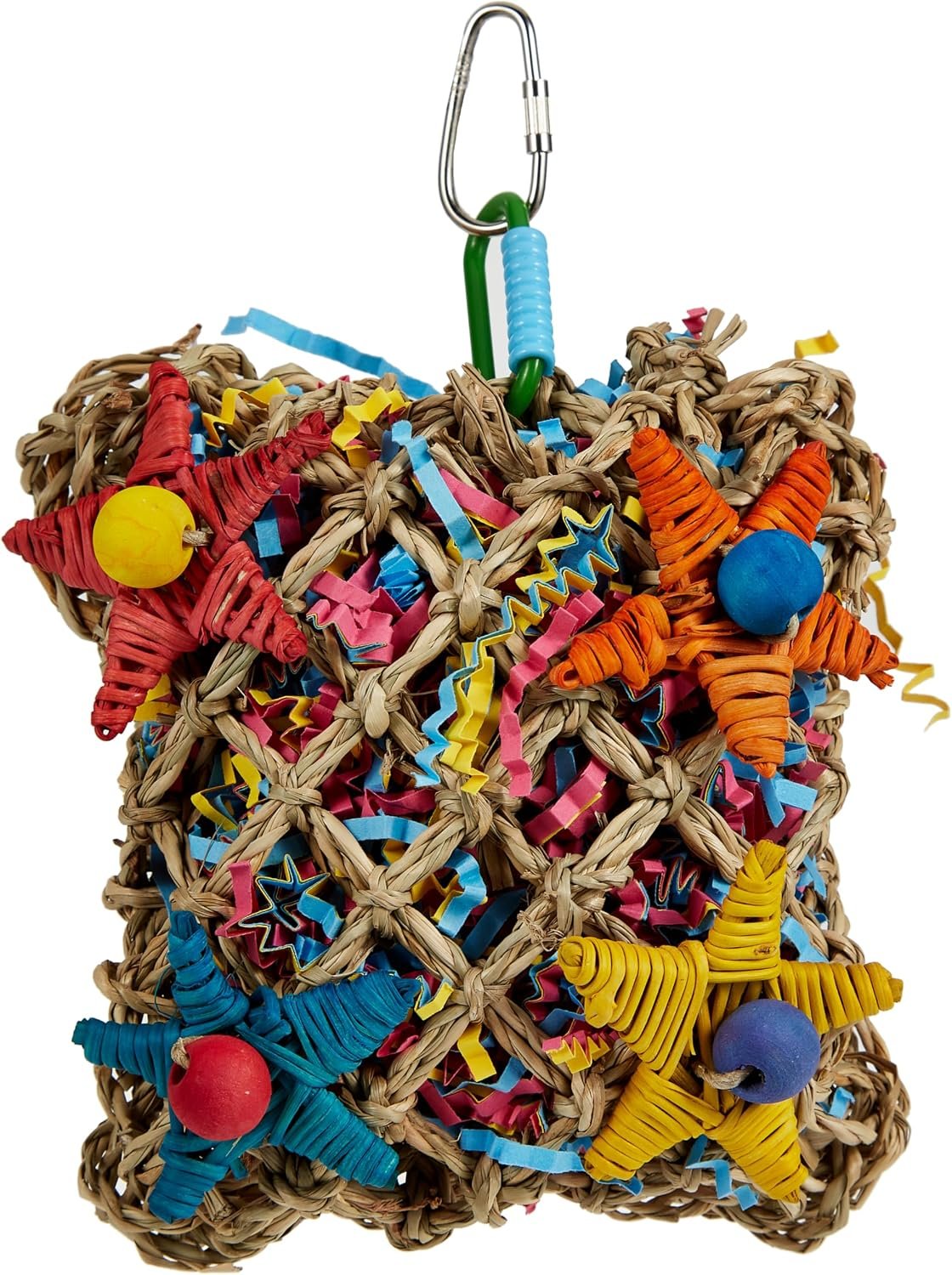 Super Bird Creations SC208 Foraging Toy – Ideal for Small Animals – Fun & Entertaining Animal Toy – Pickin’ Pocket Design – Made with Safe Components – 5” x 3” x 7.5”