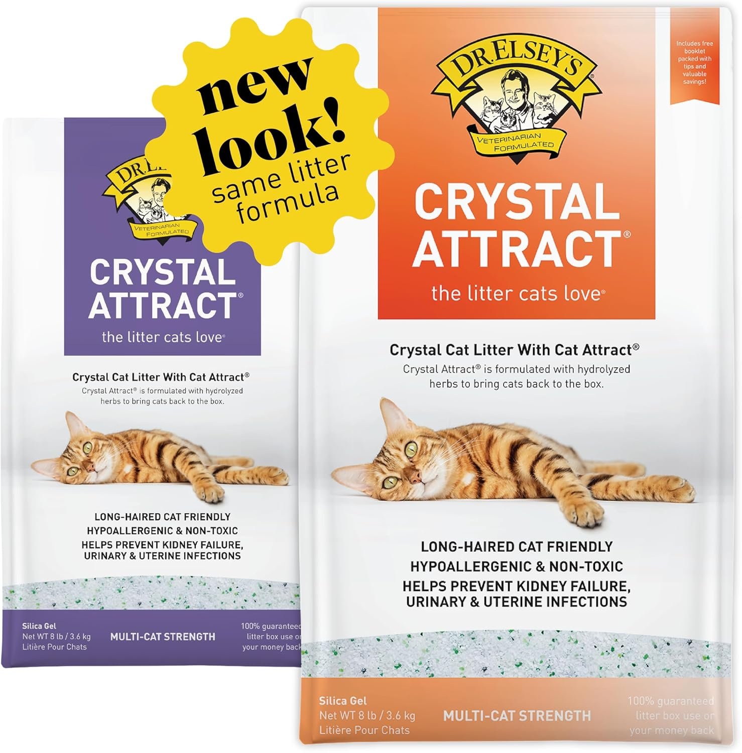 Dr. Elsey’s Crystal Attract Silica Cat Litter, 8lbs